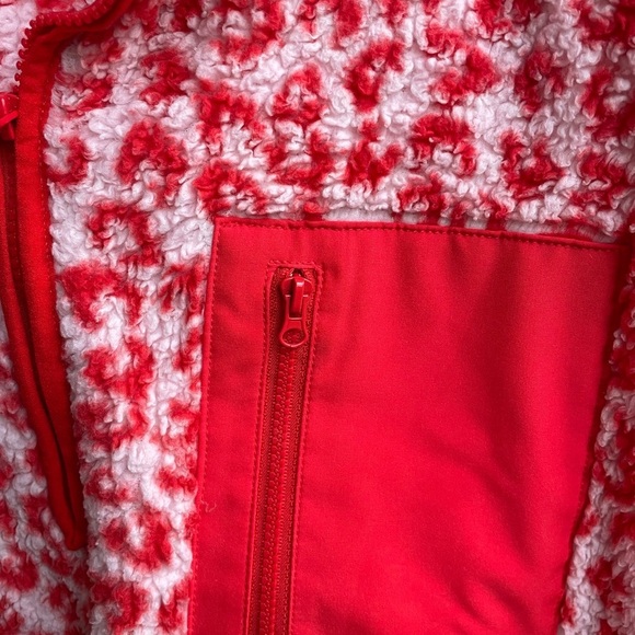 Cabana crown & ivy Women's Long Sleeve Oversized Leopard Print Fleece Pullover M - Picture 4 of 4